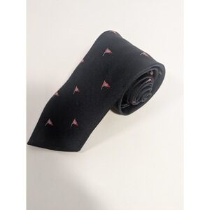 Michael Bruce by Harstan USA mens necktie silk blend 64 X 3.5"‎ Long Tie Flags